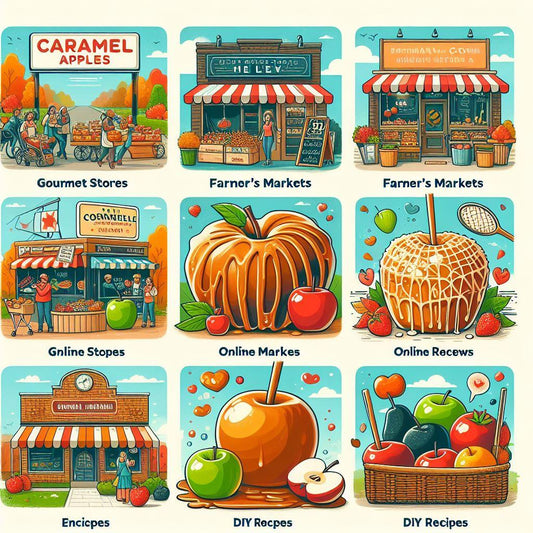 illustrating different ways of buying caramel apples