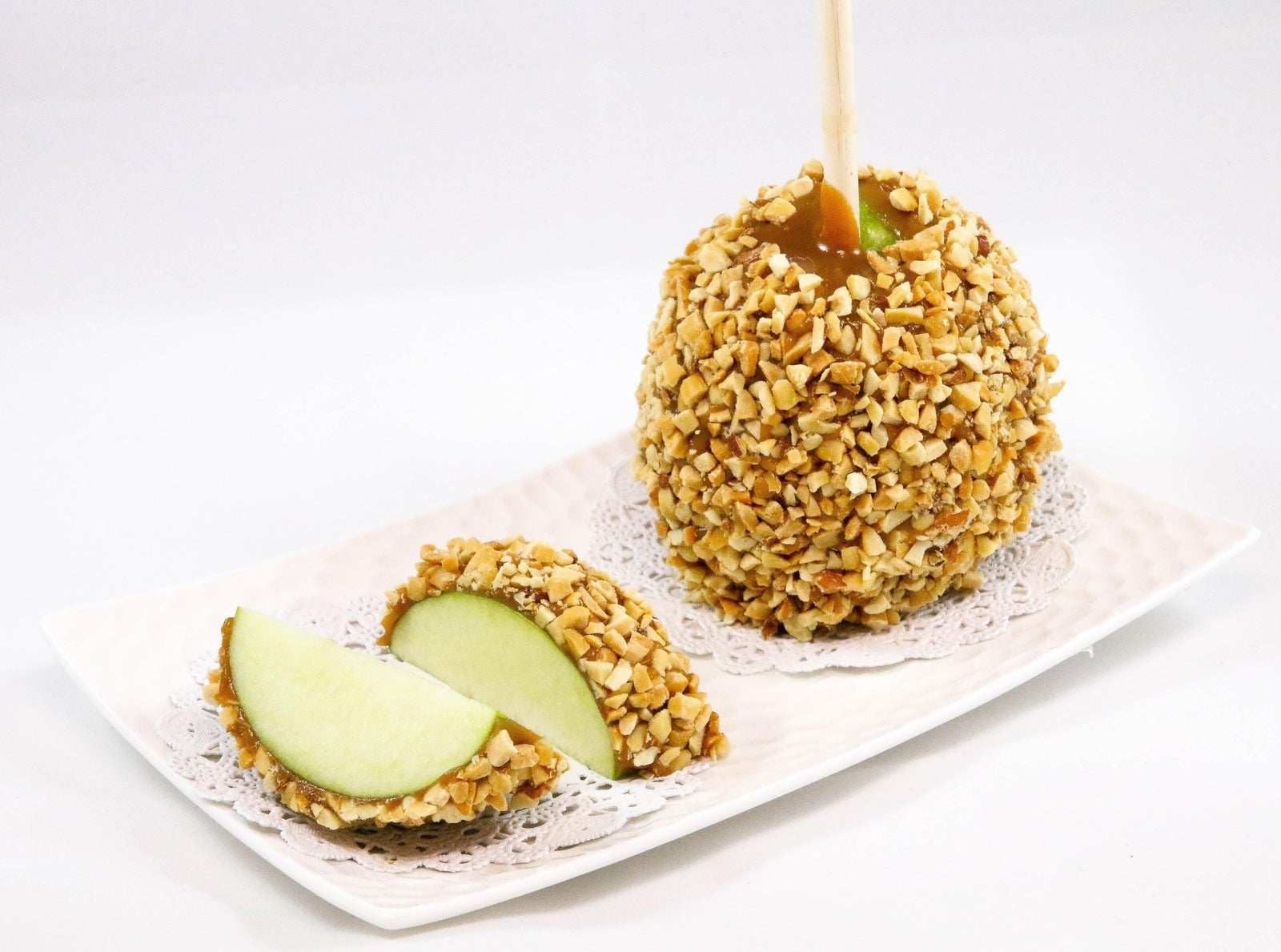 Family 4 Caramel Apples Pack Candy Apples, chocolate