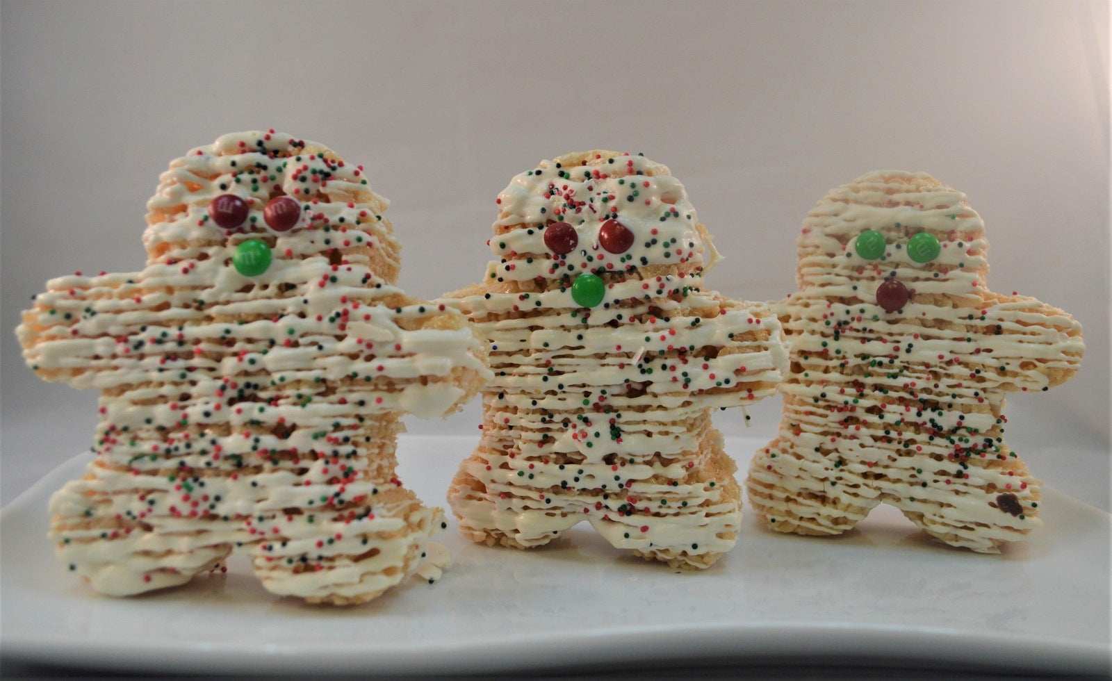 Rice Krispies in the shape of gingerbread Rice Krispies