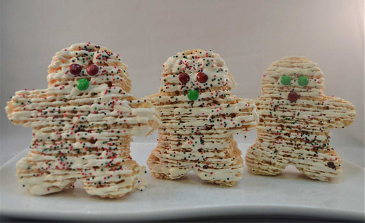 Rice Krispies in the shape of gingerbread Rice Krispies