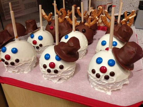3 Christmas Caramel Apples Caramel apple