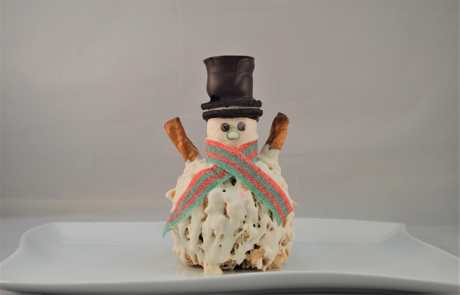 Snowman Caramel Apple